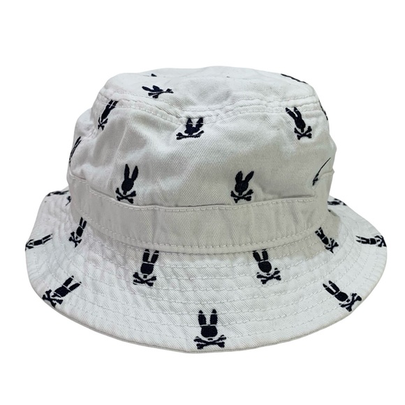 Psycho Bunny Bucket Hat by Robert Godley All Over Print AOP Bunny Logo OS - Picture 1 of 8